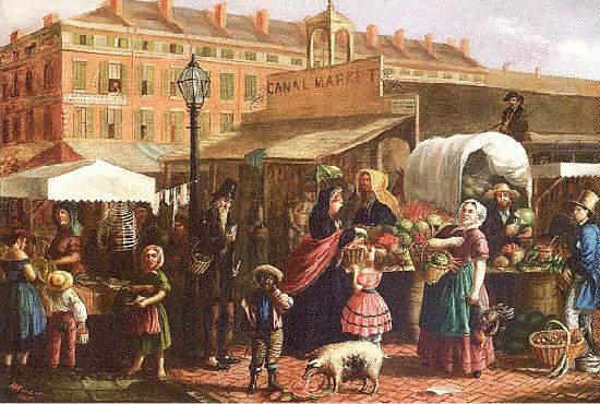 Mosler, Henry Canal Street Market oil painting image
